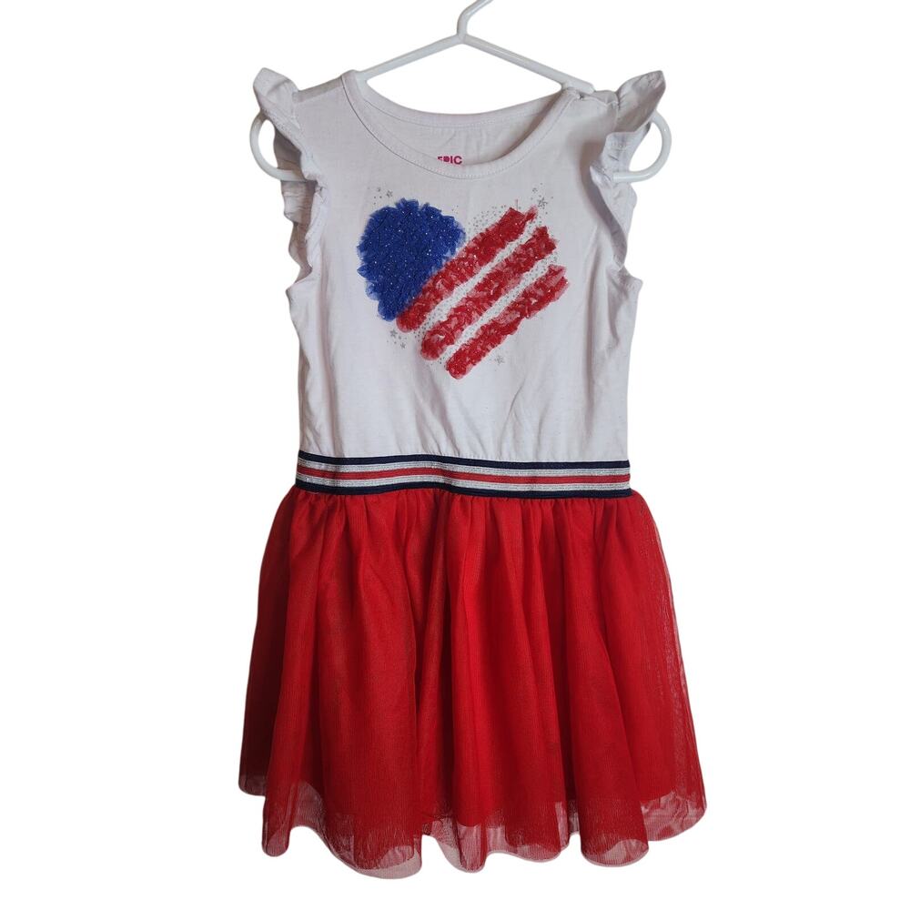 Epic Threads Patriotic Red/White/Blue Dress, 4T